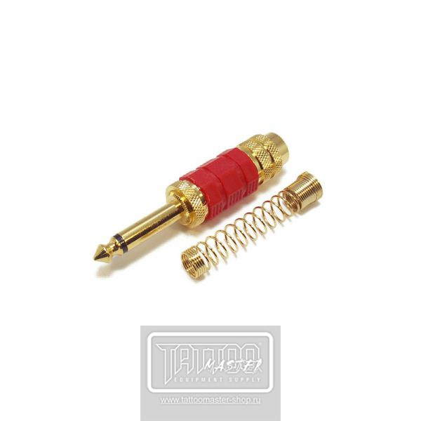 Штекер Deluxe Gold Plated Red